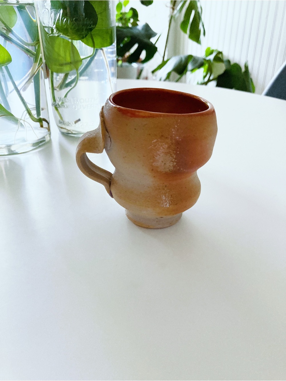 Handcrafted Ceramic Mug - Rustic Brown Home Art